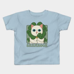 Neko Shamrock Kids T-Shirt